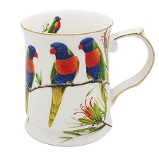 Rainbow Lorikeets Birds 415cc Mug Fine Bone China - 415ml in Printed Gift Box