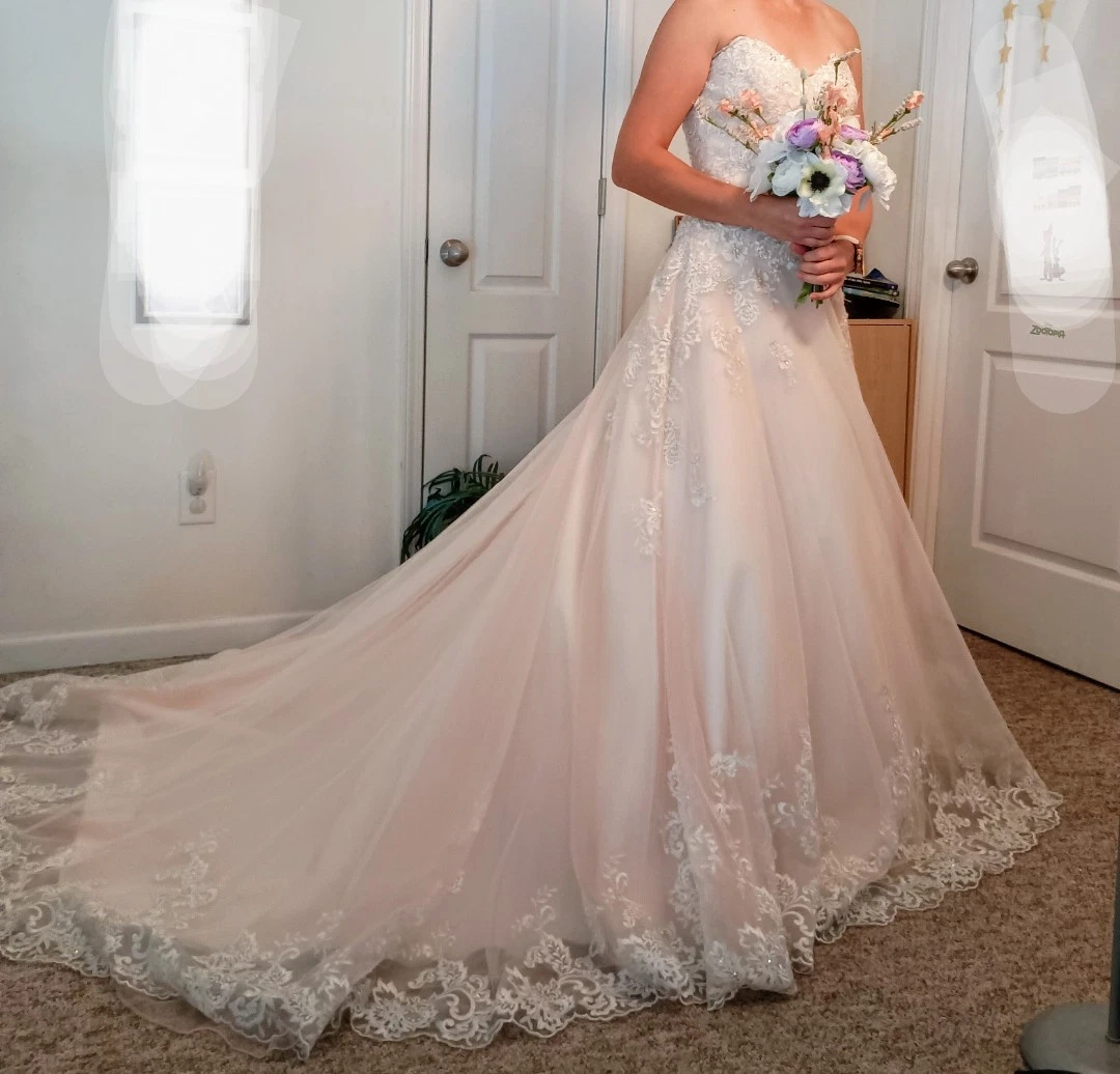 Pink David's Bridal Wedding Dresses | eBay