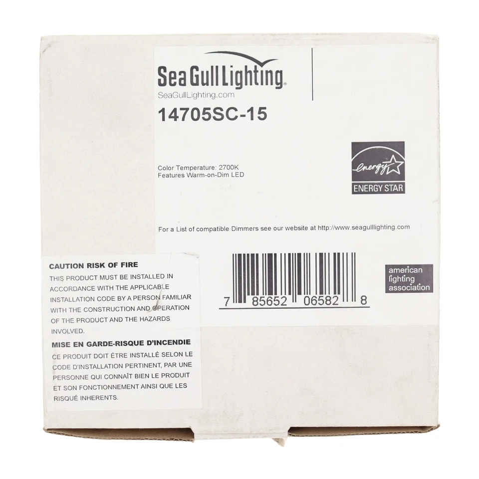 SEAGULL LIGHTING 14705SC-15 TRAVERSE LED DOWNLIGHT, 2700K, WARM-ON-DIM, 4-INCH - Image 4 of 4