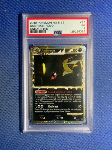 Umbreon Prime 86/90 Undaunted Holo PSA 7 Pokemon TCG 2010 HGSS
