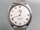 Universal Geneve White Shadow 866101 Roman Dial Automatic Men's Watch Vintage