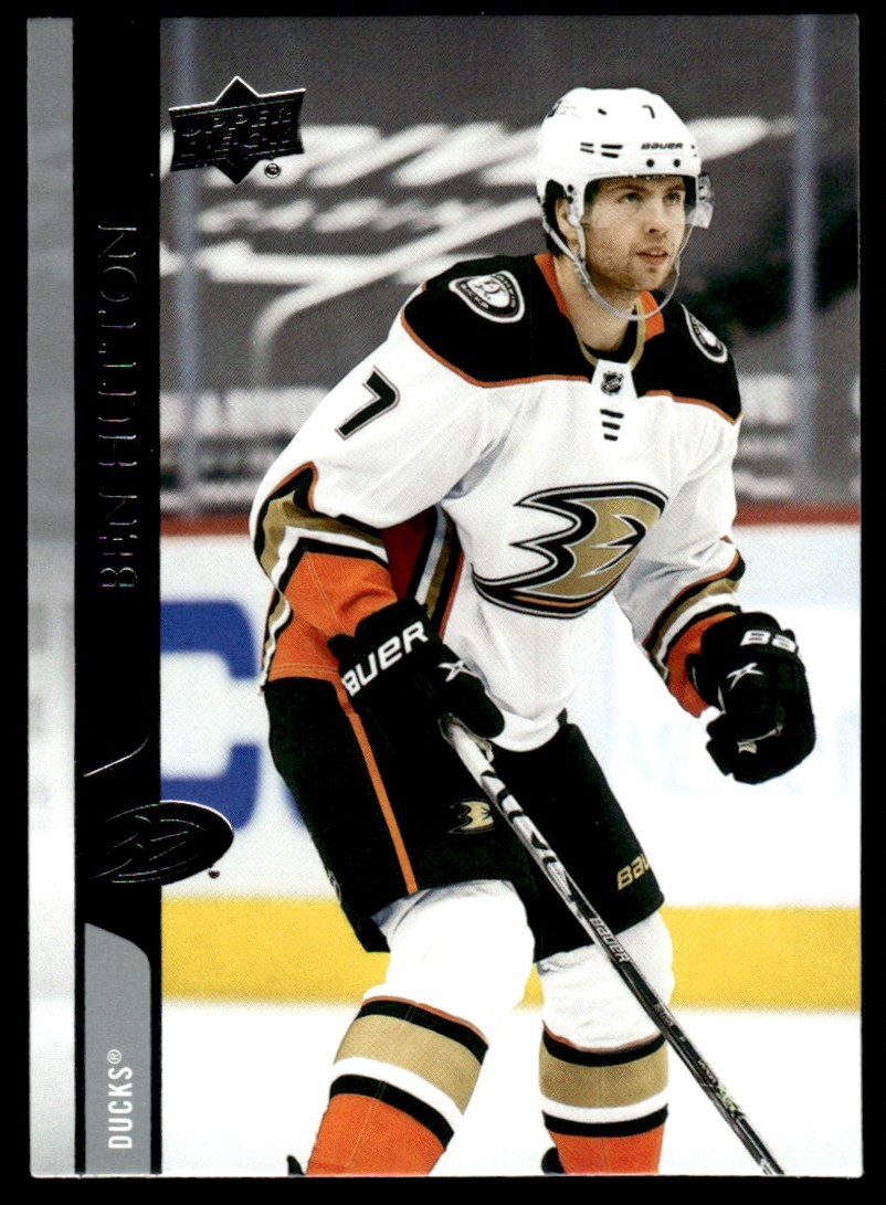 2020-21 UPPER DECK HOCKEY CARD BEN HUTTON #503 ANAHEIM DUCKS 5894