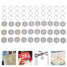 30 Pcs Serial Number Tags House Key Id Clothing Rack Numbered Size