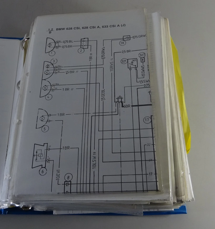 Manual de Taller/Eléctrico Diagramas Cableado BMW 6er E24 / 7er E23 Stand 1979 - Imagen 4 de 4