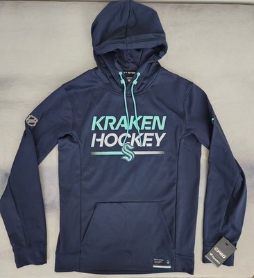 Fanatics Kraken Hockey Authentic Pro Pullover Hoodie Men s Size Medium New
