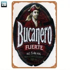Vintage Bucanero Fuerte Beer Tin Metal Signs Home Décor Wall Art 8x12