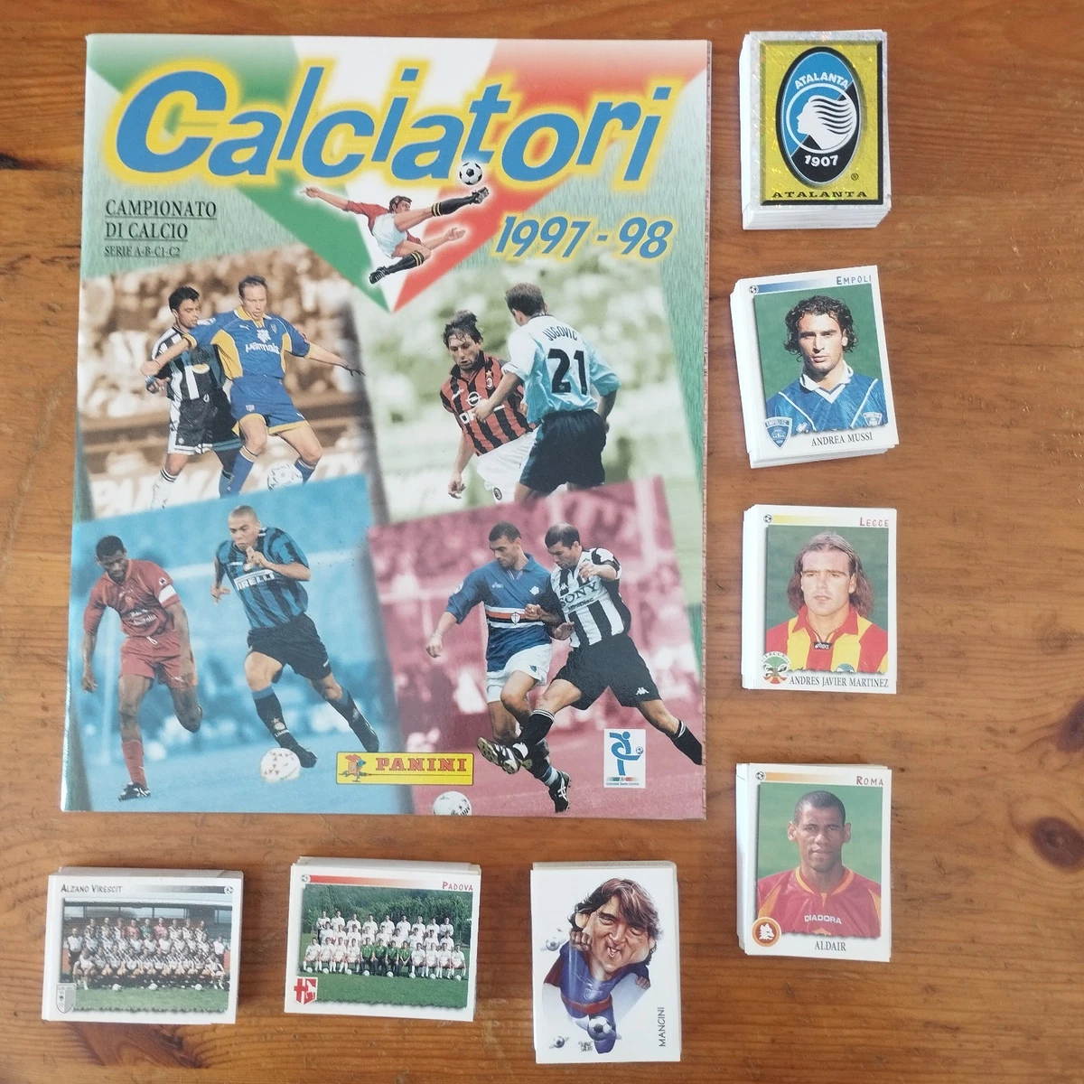 Lot 9 Figurines Panini European Football 1997 – Barcelone – Neuves (non Collées)