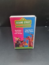 Sesame Street Bedtime Stories And Songs & Big Bird’s Story Time VHS Video Tape