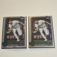 Topps Chrome X FACTOR  Kyle Stowers Miami Marlins MLB Baseball 2 Card Lot