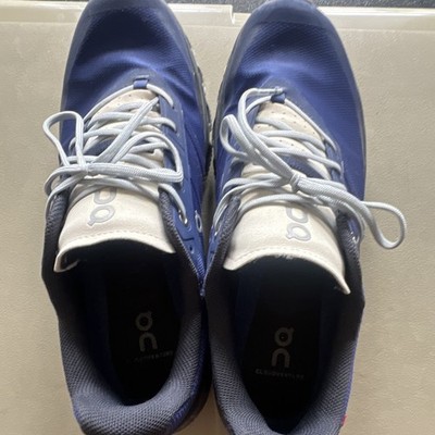 On Cloudventure Men's Blue/White Low Top Lace-Up Athletic Sneaker Shoes