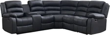 CANMOV Modern Loveseat Sofa - Faux Leather Upholstered Sectional sofa Cupholders