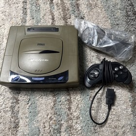 Sega Saturn HST-3200 3210 Gray Console Japanese System set tested working