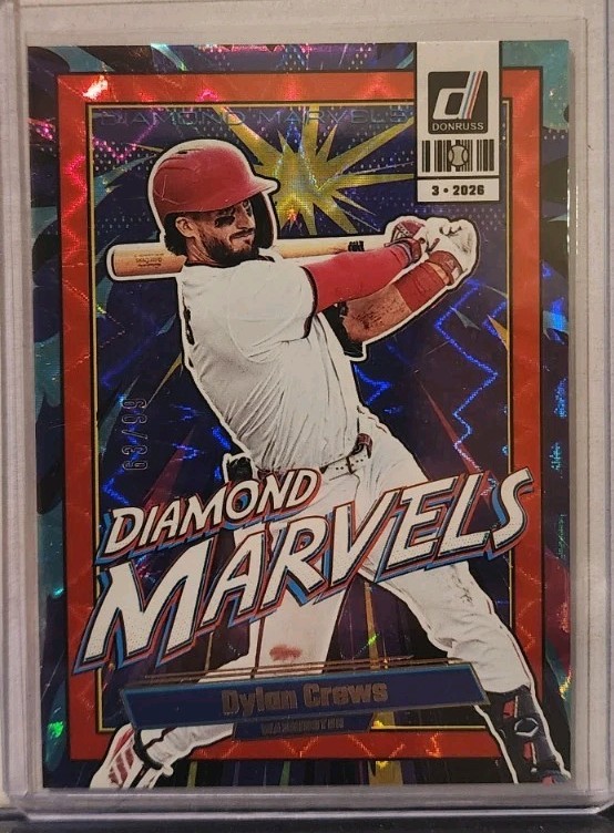 2026 Panini Donruss Dylan Crews #16 Diamond Marvels Red Xplosion /99