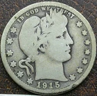 US 1915-D Barber Quarter  **