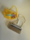 VTG MATTEL BARBIE & ROCKERS DOLL CONCERT TOUR YELLOW BAG & BONUS ACCESSORIES!