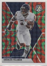 2020 Panini Mosaic Reactive Green Mosaic Prizm Charles Tillman #43 08m0