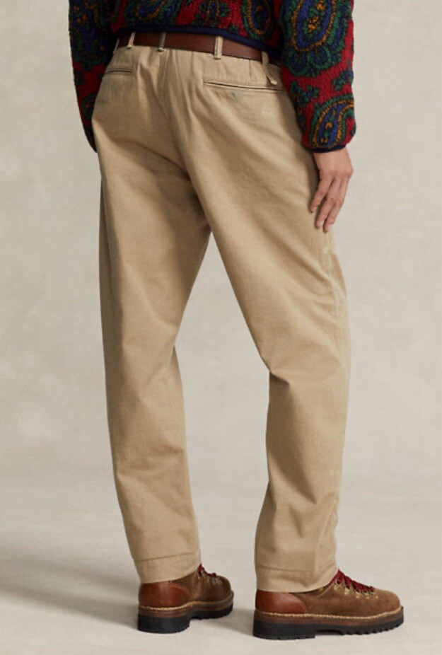 Polo Ralph Lauren Distressed Repair Patches Chino Khaki Army Camo