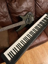 Black Electric Guitar With Keyboard