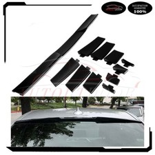 Universal Top Rear Window Roof Spoiler Adjustable Glossy Black