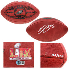 Saquon Barkley Signed Eagles Super Bowl LIX Champions Official Duke Football