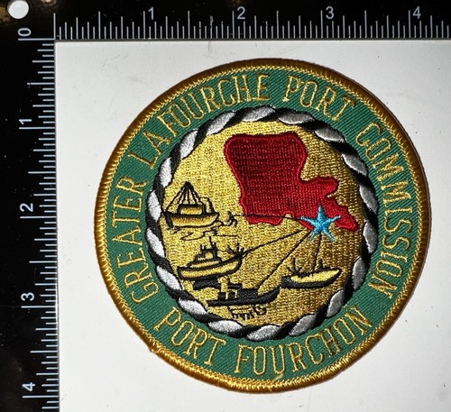 VINTAGE Greater Lafourche Port Commission Louisiana Port Fourchon Patch