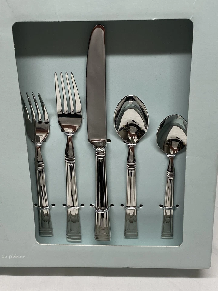 Lenox Esquire 65 Piece Flatware Set, 815485, 18/10 Stainless Steel New - Image 4 of 4
