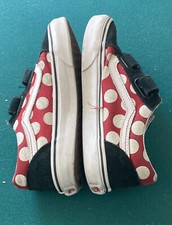 Vans Old Skool Kids Shoes Size 3 Black Red w/ White Dots. In Great Condition
