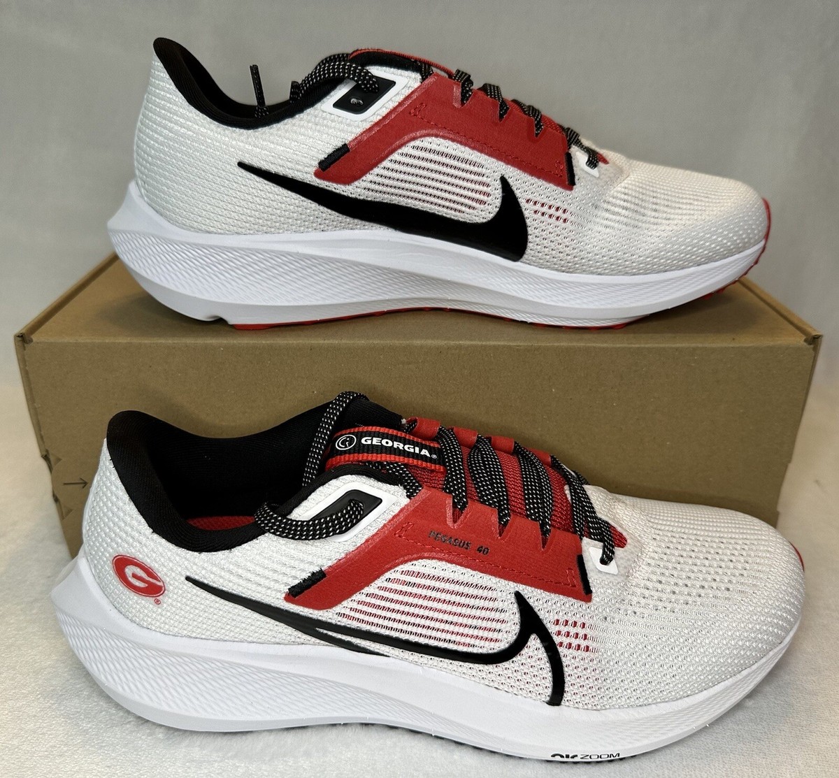 Nike Zoom Pegasus 40 Georgia Bulldogs UGA DZ5977-100 Men's