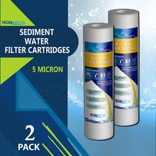 2 Pack Sediment 5 Micron Water Filter Cartrid...