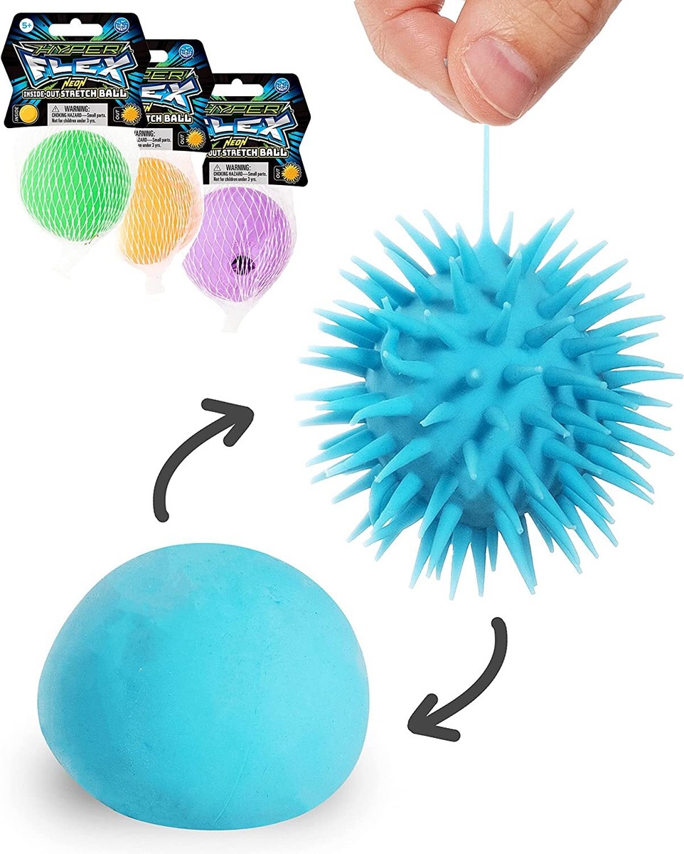 Play Visions NEON INSIDE-OUT BALL Sensory Stretch Soft ASD