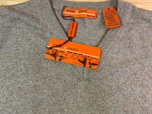 New Men’s Sette Ponti Sweater Size XL in Heather Browns—Made in ITALY!!!- - Picture 2 of 3