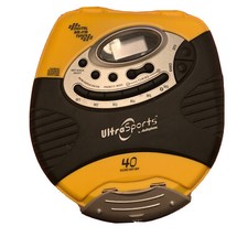 Ultra Sports by Audiophase - Portable Yellow CD Player/Digital AM/FM For Parts