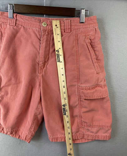 Tommy Bahama Cargo Shorts Men's Size 32 Belt Loops Relax Cotton Tencel Blend Red - Picture 4 of 12