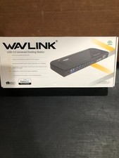 WAVLINK USB 3.0 and USB C Universal Laptop Docking Station Dual WL-UG39DK4