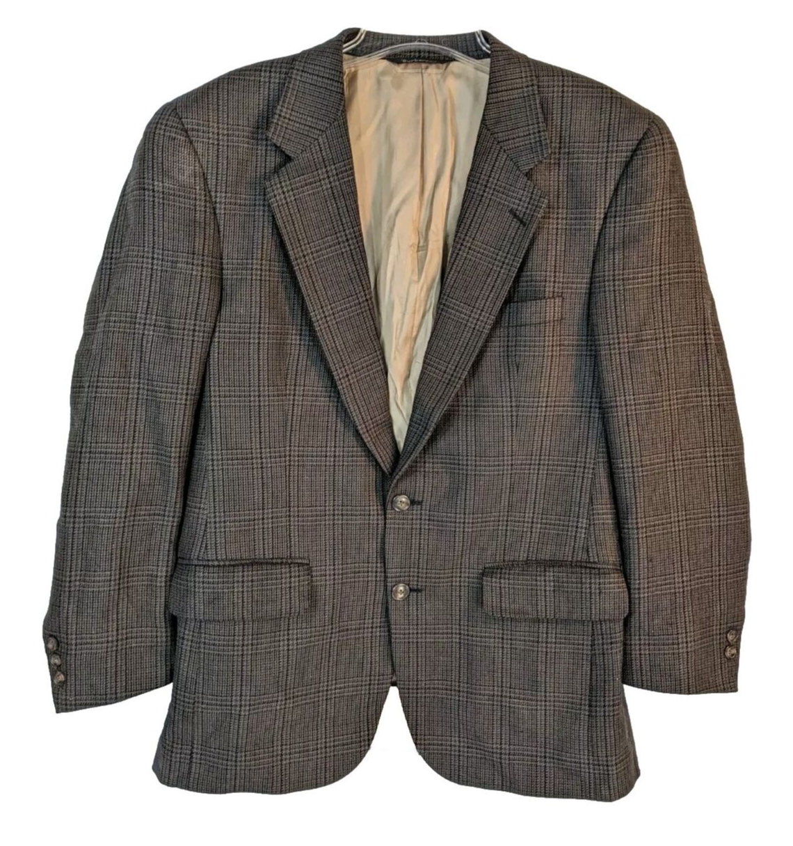 FILA Blazer sportivo lana 42 quadri giacca tweed uomo Burberry vintage anni 80 made in USA