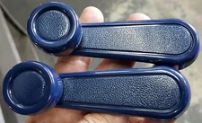 NEW PAIR Window Crank Lever Handle DARK-BLUE Toy Tacoma, T100, Pickup