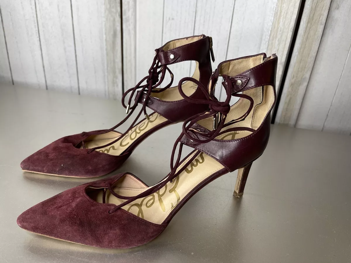 Sam edelman sales burgundy heels