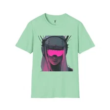 Futuristic Graphic Tee Cyberpunk Shirt Unisex Casual Wear Gift for Tech, Gamers