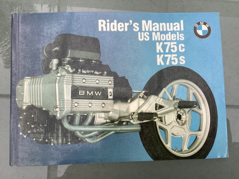 BMW K75S Factory Riders Manual Set | eBay