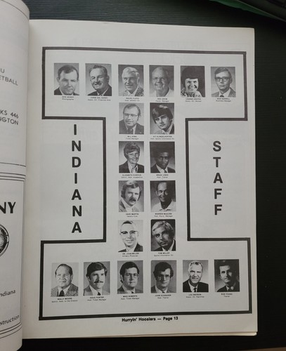 INDIANA VS MICHIGAN ASSEMBLY HALL BASKETBALL SIGNED MAGAZINE SCARCE 1977 - Picture 3 of 9