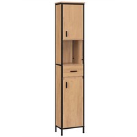 Eugad Badezimmerschrank Hochschrank Schmal Badschrank Mit Schublade 30X180X30 Cm