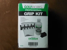 GolfWorks Golf Club Grip Kit - 8oz Solvent, 13 Tape Strips, Vise Clamp, Gauge