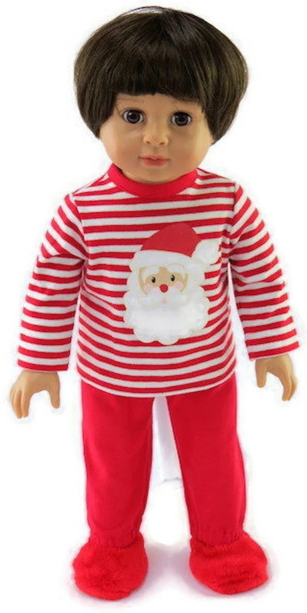 Santa Christmas 2 piece Pajamas fits 18 inch American Girl Doll Clothes Boy eBay