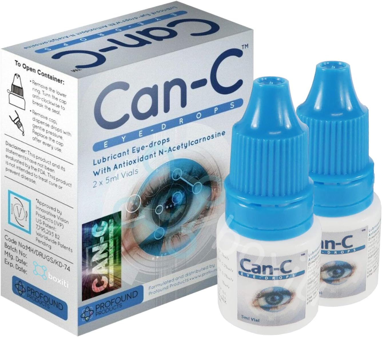 CanC Eye Drops 5Ml Liquid (2 in 1 Pack) Can C Cataract Eye Drops N