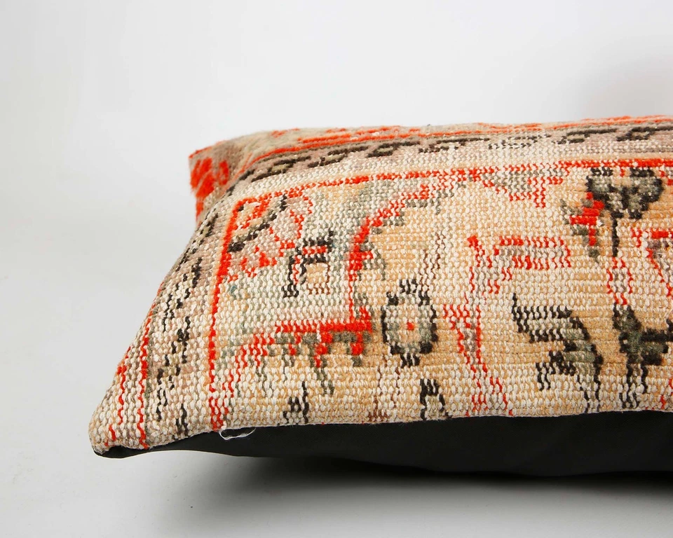 Jute Cushion Cover Home Deco Vintage Throw Case Square Kilim Pillow Handmade - Image 4 of 4
