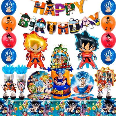 Dragon ball Z Birthday Decoration, Dragon ball Z Party Decoration&Tableware Set
