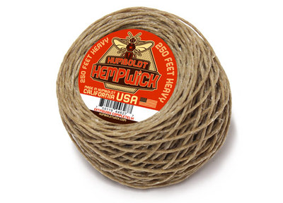 Humboldt Hemp Wick  - Heavy - 2mm - 250 feet - Bee Hemp Lighter Line Hempwick