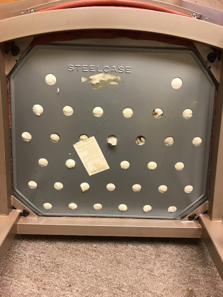 Лот из 3 винтажных алюминиевых стульев в стальном корпусе оригинал середины века *см. описание - Изображение 2 из 4