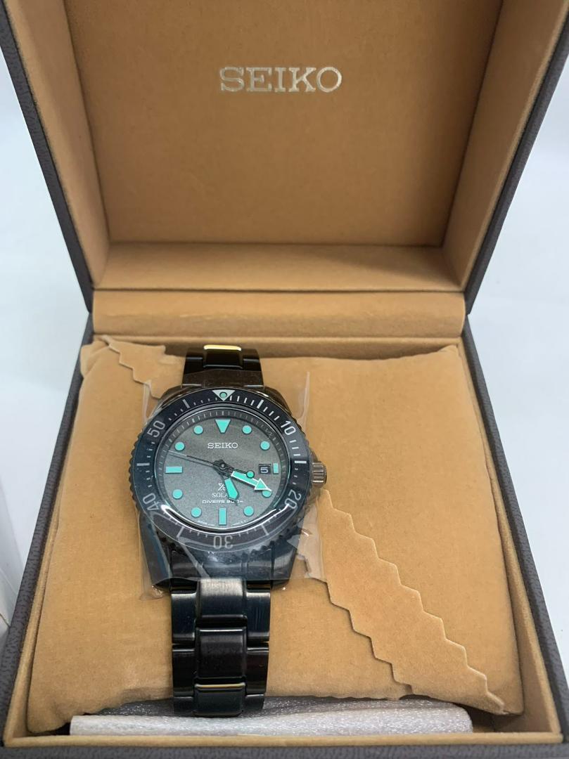 Seiko Prospex V147-0CT0 Date Divers 200m Box Solar Mens Watch 