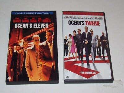 Oceans Eleven and Oceans Twelve - 2 DVD's for 9.75